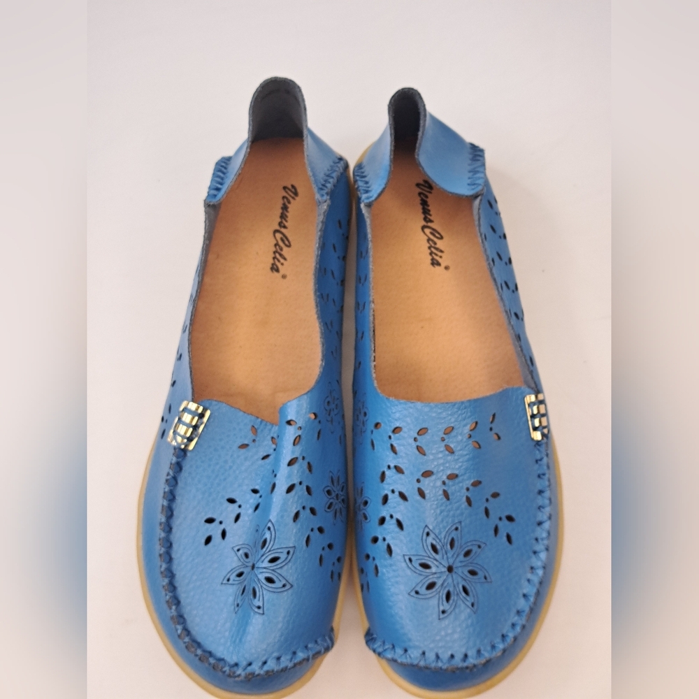 Venus Celia comfort loafers BLUE Women's size 10 US Brand NEW Shoes Flats